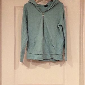Champion Hoodie-Light Blue-Zip Up-Large
